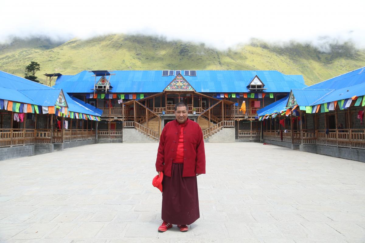 2019.12.1 創校人於雪山學校 The founder Sonam Rinpoche